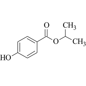 izopropil 4-hidroksibenzoat yapısı